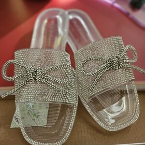 Othr Silver Rhinestone Sandals